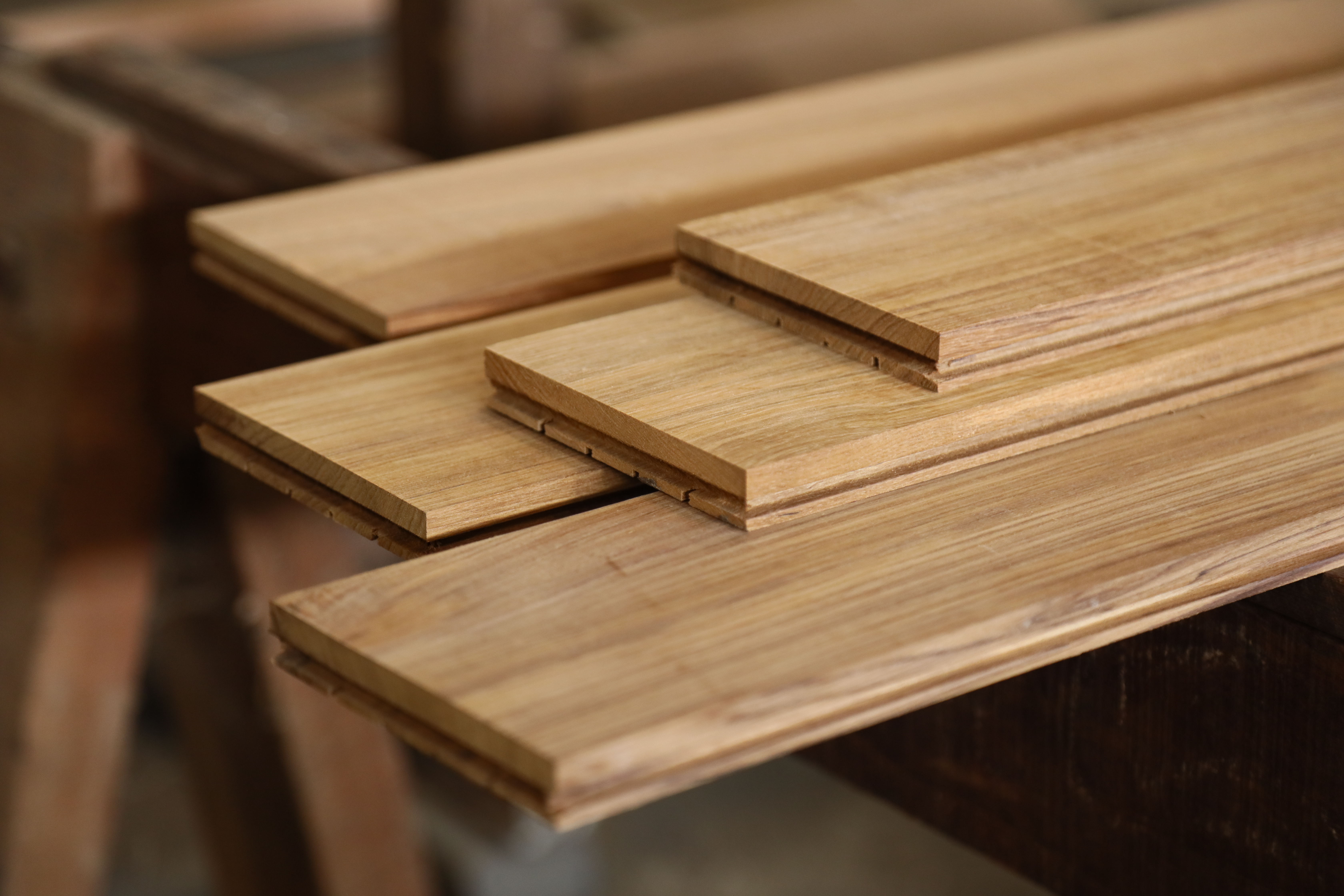 Interlocking Teak Floor Surface